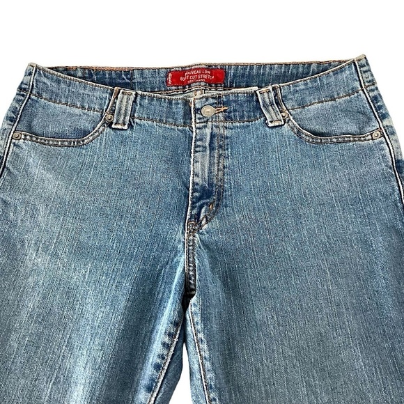 Levi’s 525 Nouveau Bootcut Stretch Blue Denim Jeans Medium Wash Size 12 M - Picture 4 of 16